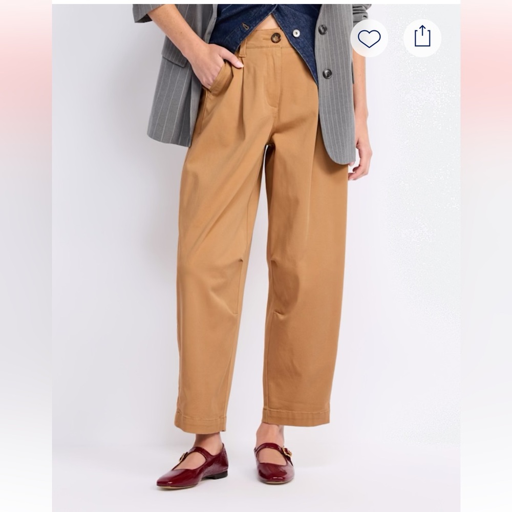Relaxed Barrel Tan Pants Democracy🥯